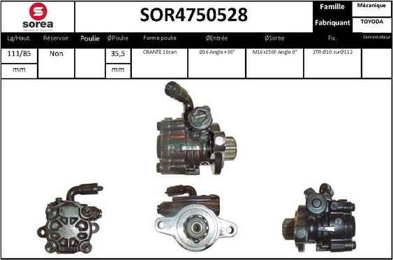 STARTCAR SOR4750528 - Pompe hydraulique, direction droxauto.com