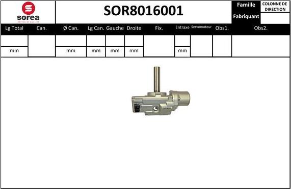 STARTCAR SOR8016001 - Colonne de direction droxauto.com