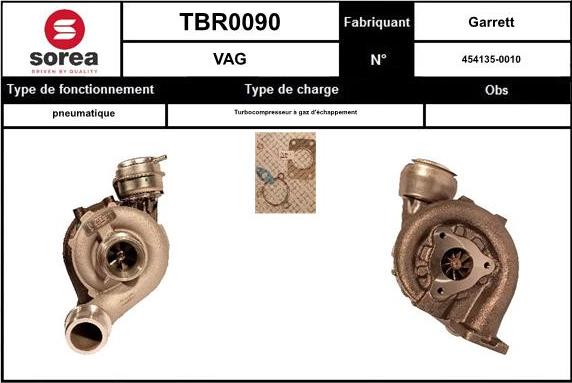 STARTCAR TBR0090 - Turbocompresseur, suralimentation droxauto.com