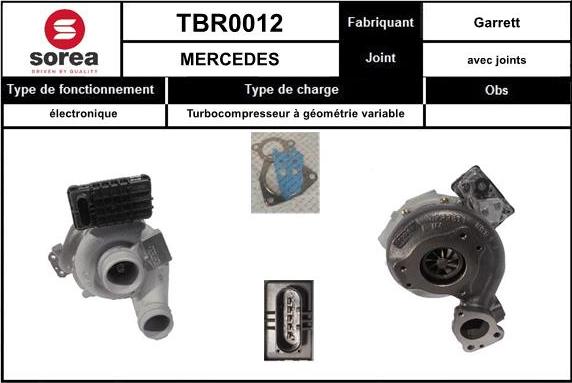 STARTCAR TBR0012 - Turbocompresseur, suralimentation droxauto.com