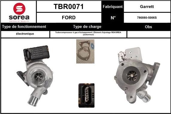 STARTCAR TBR0071 - Turbocompresseur, suralimentation droxauto.com