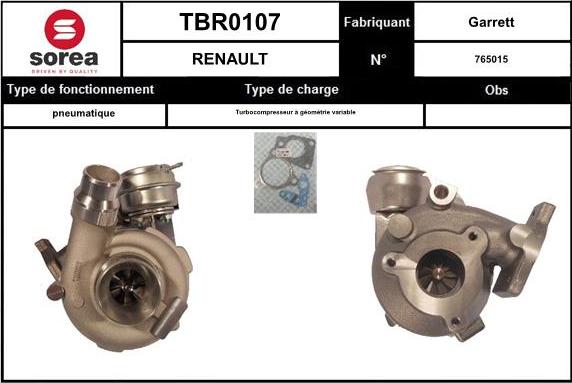 STARTCAR TBR0107 - Turbocompresseur, suralimentation droxauto.com