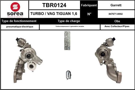 STARTCAR TBR0124 - Turbocompresseur, suralimentation droxauto.com
