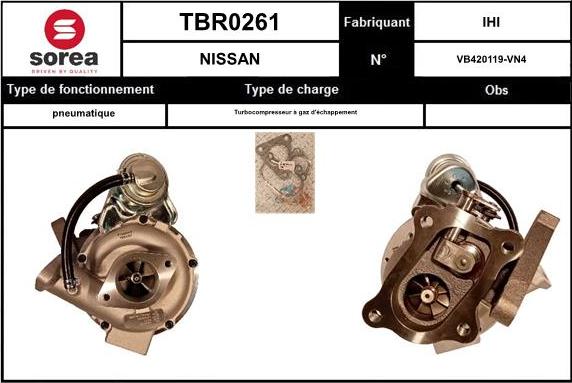 STARTCAR TBR0261 - Turbocompresseur, suralimentation droxauto.com