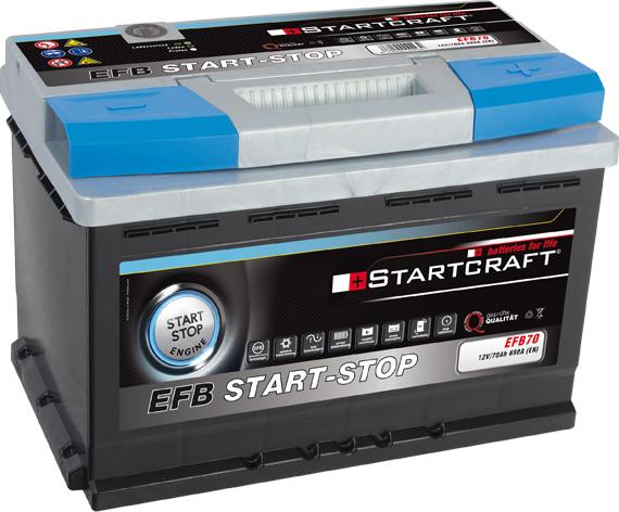 STARTCRAFT EFB 70 - Batterie de démarrage droxauto.com