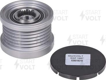 StartVOLT SGP 1687 - Poulie, alternateur droxauto.com