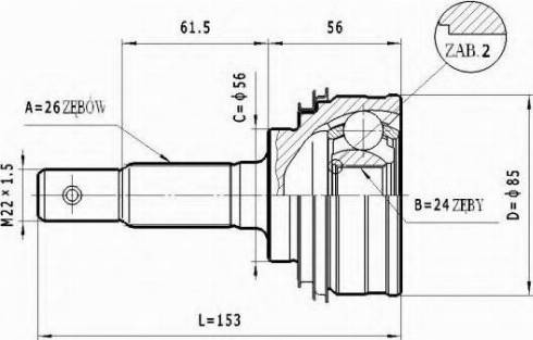 Statim C.583 - Jeu de joints, arbre de transmission droxauto.com