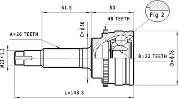 Statim C.582 - Jeu de joints, arbre de transmission droxauto.com
