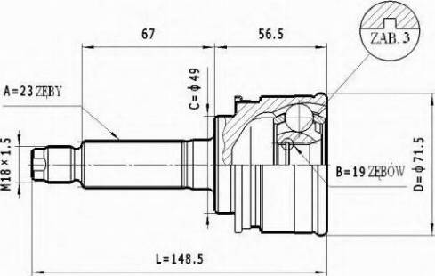 Statim C.631 - Jeu de joints, arbre de transmission droxauto.com