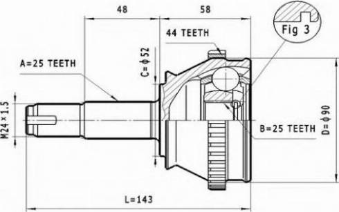 Statim C.162 - Jeu de joints, arbre de transmission droxauto.com