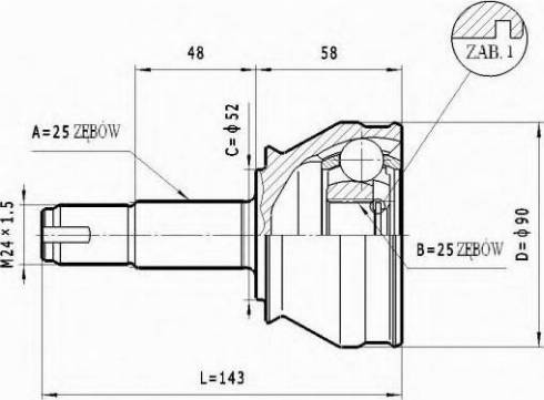 Statim C.167 - Jeu de joints, arbre de transmission droxauto.com