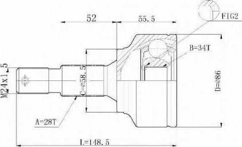 Statim C.103 - Jeu de joints, arbre de transmission droxauto.com
