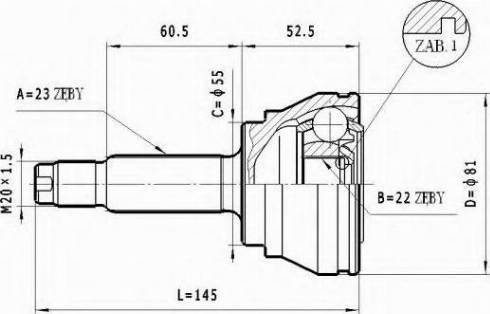 Statim C.189 - Jeu de joints, arbre de transmission droxauto.com