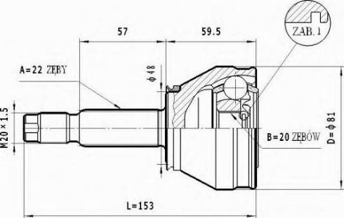 Statim C.174 - Jeu de joints, arbre de transmission droxauto.com