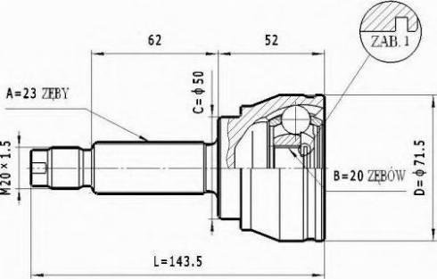 Statim C.178 - Jeu de joints, arbre de transmission droxauto.com