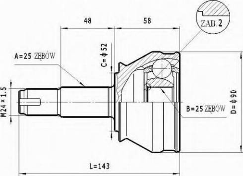 Statim C.172 - Jeu de joints, arbre de transmission droxauto.com
