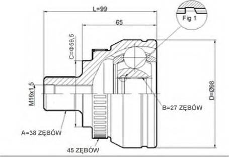 Statim C.292 - Jeu de joints, arbre de transmission droxauto.com