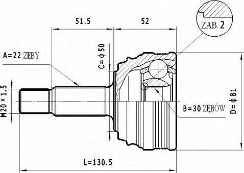 Statim C.285 - Jeu de joints, arbre de transmission droxauto.com