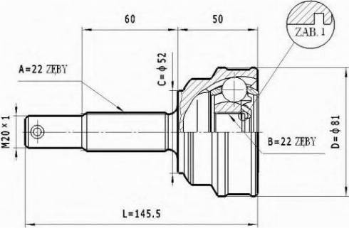 Statim C.234 - Jeu de joints, arbre de transmission droxauto.com