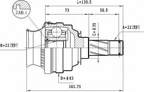 Statim CW.030 - Jeu de joints, arbre de transmission droxauto.com