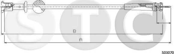 STC T480784 - Câble flexible de commande de compteur droxauto.com