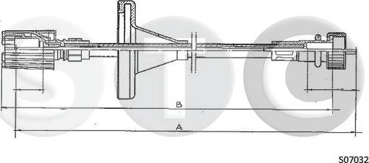 STC T481177 - Câble flexible de commande de compteur droxauto.com