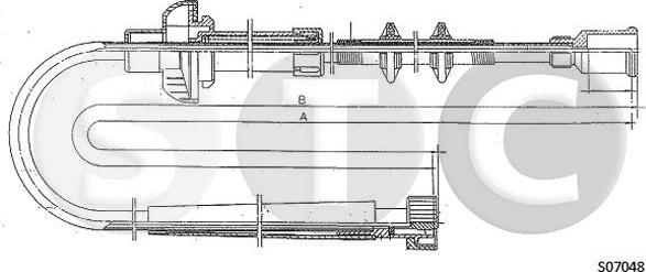 STC T481244 - Câble flexible de commande de compteur droxauto.com