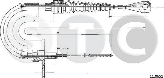 STC T483840 - Câble d'accélération droxauto.com
