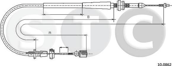 STC T483824 - Câble d'accélération droxauto.com