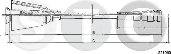 STC T482748 - Câble flexible de commande de compteur droxauto.com