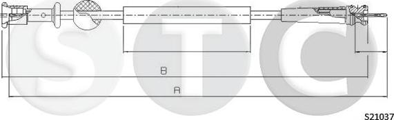 STC T482760 - Câble flexible de commande de compteur droxauto.com