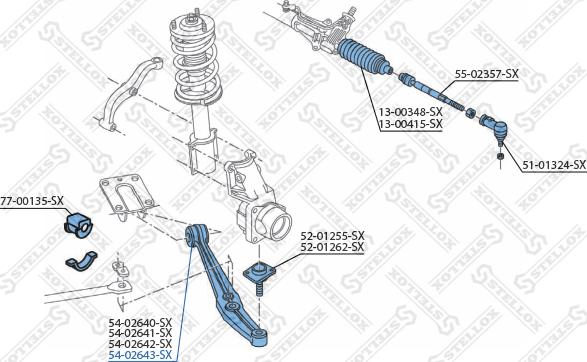 Stellox 54-02643-SX - Bras de liaison, suspension de roue droxauto.com