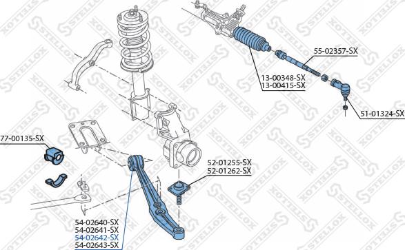 Stellox 54-02642-SX - Bras de liaison, suspension de roue droxauto.com