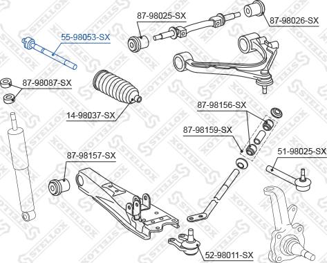 Stellox 55-98053-SX - Rotule de direction intérieure, barre de connexion droxauto.com