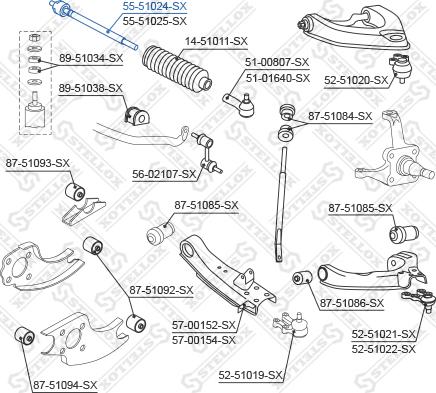 Stellox 55-51024-SX - Rotule de direction intérieure, barre de connexion droxauto.com
