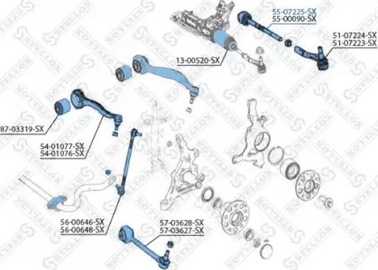 Stellox 55-07225-SX - Rotule de direction intérieure, barre de connexion droxauto.com
