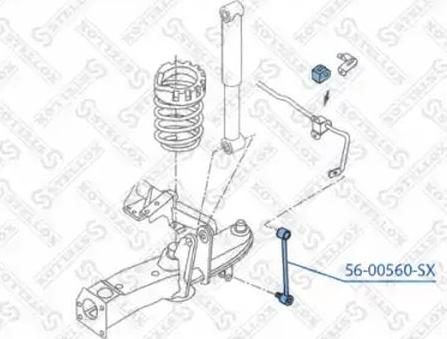 Stellox 56-00560-SX - Entretoise / tige, stabilisateur droxauto.com