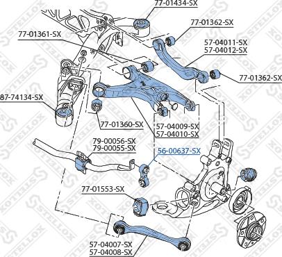 Stellox 56-00637-SX - Entretoise / tige, stabilisateur droxauto.com