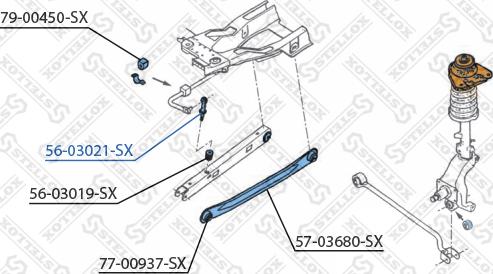 Stellox 56-03021-SX - Entretoise / tige, stabilisateur droxauto.com