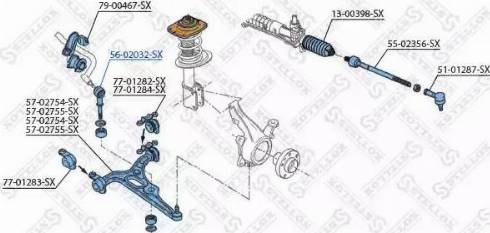 Stellox 56-02032-SX - Entretoise / tige, stabilisateur droxauto.com