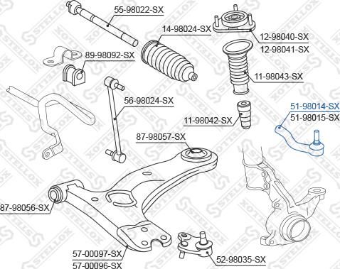 Stellox 51-98014-SX - Rotule de barre de connexion droxauto.com