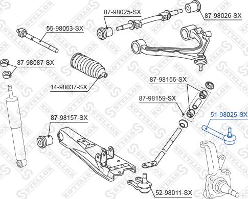 Stellox 51-98025-SX - Rotule de barre de connexion droxauto.com