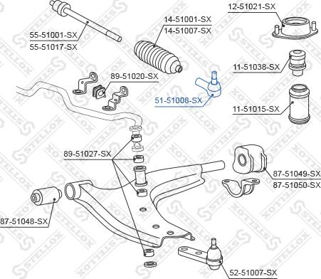 Stellox 51-51008-SX - Rotule de barre de connexion droxauto.com