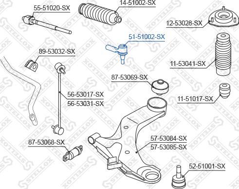 Stellox 51-51002-SX - Rotule de barre de connexion droxauto.com
