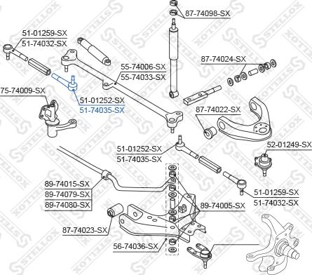 Stellox 51-74035-SX - Rotule de barre de connexion droxauto.com