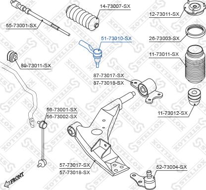 Stellox 51-73010-SX - Rotule de barre de connexion droxauto.com