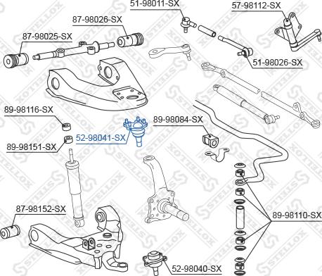 Stellox 52-98041-SX - Rotule de suspension droxauto.com