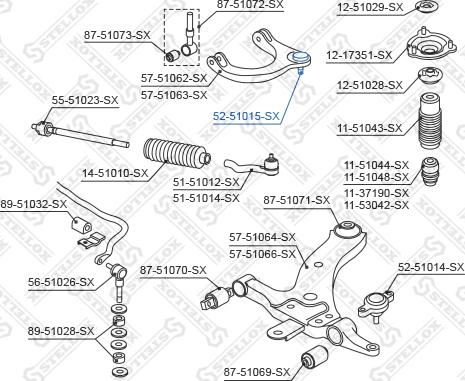 Stellox 52-51015-SX - Rotule de suspension droxauto.com