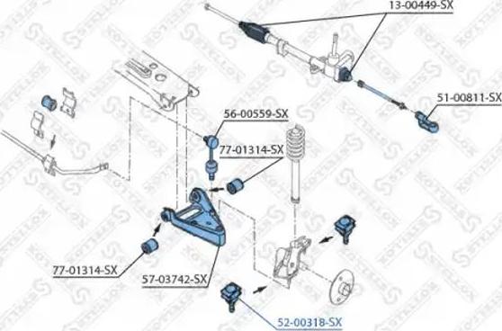 Stellox 52-00318-SX - Rotule de suspension droxauto.com