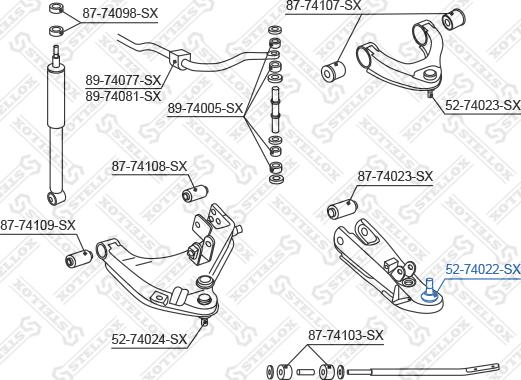 Stellox 52-74022-SX - Rotule de suspension droxauto.com